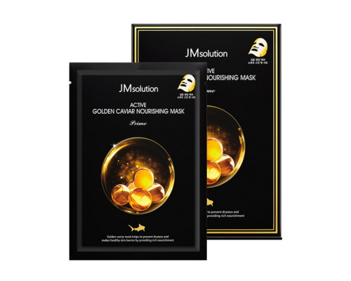 Питательная маска с экстрактом икры и золотом JM solution Active Golden Caviar Nourishing Mask-Prime