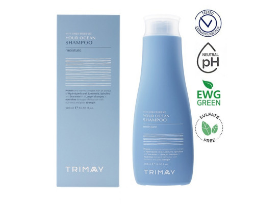 Бессульфатный протеиновый увлажняющий шампунь с морским комплексом Trimay Your Ocean Shampoo